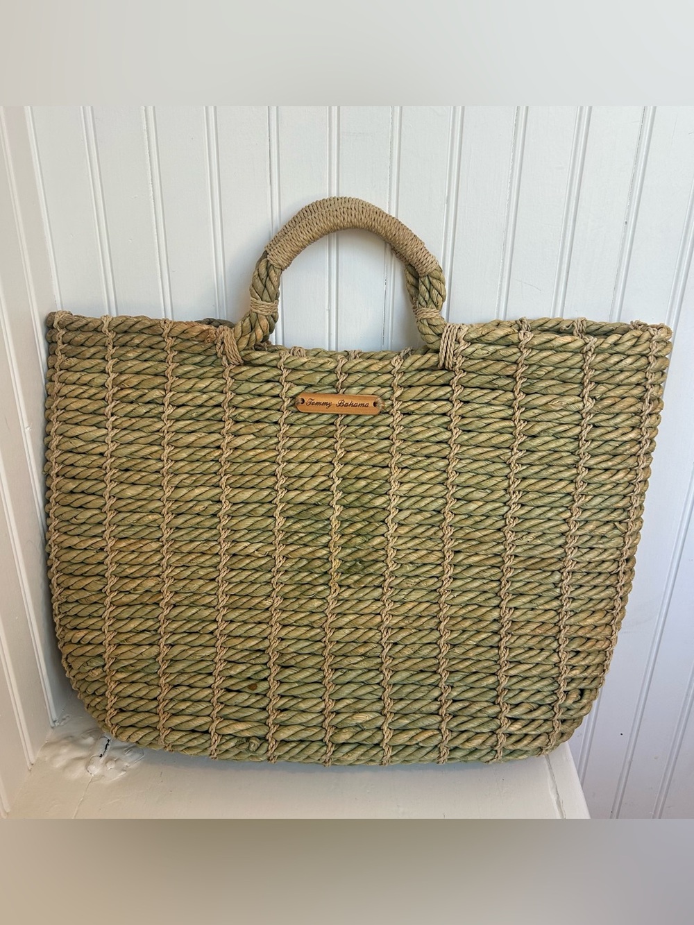 Tommy Bahama Woven Straw Tote